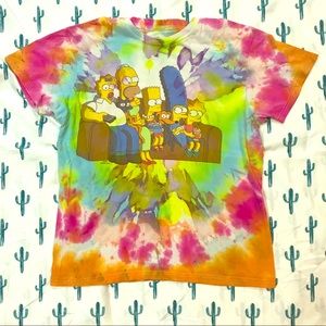 The Simpsons custom tye dye t shirt